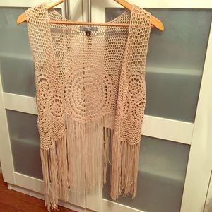 Fringe Crochet vest